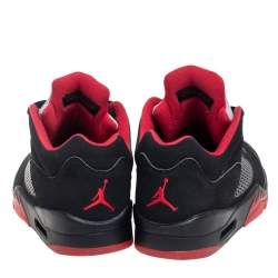 Jordan Black Nubuck Retro  Lace Up Sneakers Size 42.5