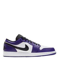 Pre Owned Jordan 1 Low Court Purple White Sneakers Size US 8.5 (EU 42)