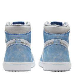 Pre Owned Jordan 1 Retro High Hyper Royal Smoke Grey Sneakers Size US 8.5 (EU 42)