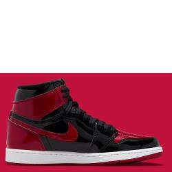 Jordan 1 High Patent Bred Sneakers Size US 7 (EU 40)