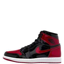 Jordan 1 High Patent Bred Sneakers Size US 7 (EU 40)