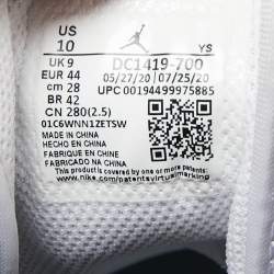 Pre Owned Air Jordan 1 Mid SE Tricolor Leather High Top Sneakers Size 44