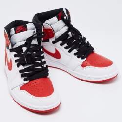 Air Jordan 1 Retro Multicolor Leather High Top Chicago Sneaker Size 42.5 