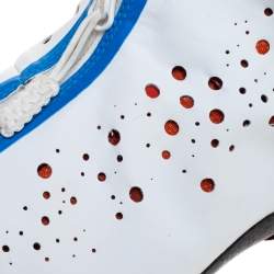 Air Jordan White/Blue Leather and Mesh XX8 Locked and Loaded High Top Sneakers Size 45.5