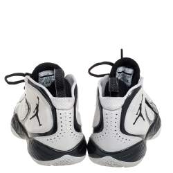 Air Jordan Black/White  Fly Over Basket Sneakers Size 44.5