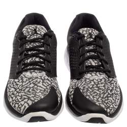Pre Owned Jordan Black/White Knit Fabric And Synthetic Trainer ST Sneakers Size 44