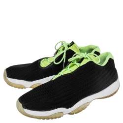 Jordan Black Knit Fabric Future Low Top Sneakers Size 45