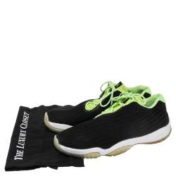 Jordan Black Knit Fabric Future Low Top Sneakers Size 45