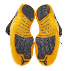 Jordan 12 Retro Black/Yellow University Gold Sneakers Size 47