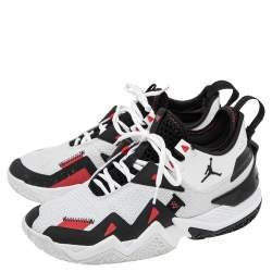 Nike Jordan White/Black/University Red Westbrook One Take Sneakers Size 42.5