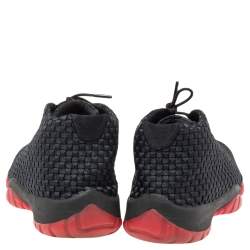 Air Jordan Black/Navy Blue Weave Fabric Future Low-Top Sneakers Size 46