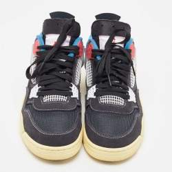 Air Jordan Multicolor Mesh And Suede Jordan 4 Retro Union Sneaker Size 47