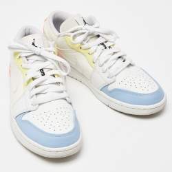 Air Jordans Multicolor Leather and Mesh Jordan 1 To My First Coach Sneakers Size 42.5