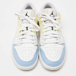 Air Jordans Multicolor Leather and Mesh Jordan 1 To My First Coach Sneakers Size 42.5