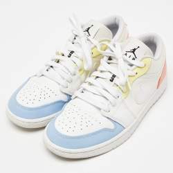 Air Jordans Multicolor Leather and Mesh Jordan 1 To My First Coach Sneakers Size 42.5