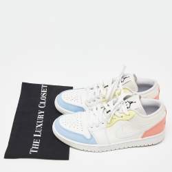 Air Jordans Multicolor Leather and Mesh Jordan 1 To My First Coach Sneakers Size 42.5