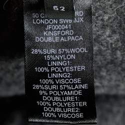 Joseph Graphite Grey Double Alpaca Kinsford Coat XL