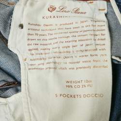 مملوكة مسبقًا بنطلون جينز فيورو بيانا دينيم أزرق نحيف مقاس صغير (32 بوصة)