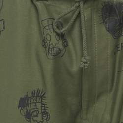 مملوكة مسبقًا Junya Watanabe Cotton Comme des Garçons x Jean-Michel Basquiat Cropped Pants S