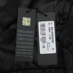 Just Cavalli Gold/Black Nylon Bomber Hoodie Jacket L