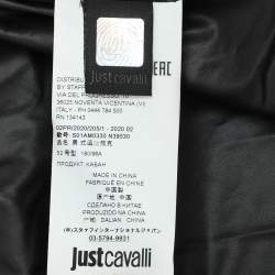 Pre Owned Just Cavalli Black Nylon Bomber Hoodie Padded Hoodie Jacket XL