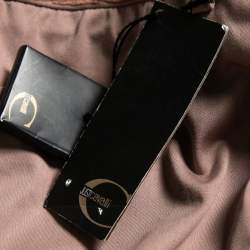 Pre Owned Just Cavalli Dusky Pink Cotton Embroidered Detail Cargo Shorts XL