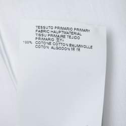 Pre Owned Just Cavalli White Cotton Contrast Collar Detail Button Front Shirt XXL