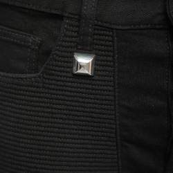 Pre Owned Just Cavalli Black Denim Stitch Detail Jeans M Waist 33"
