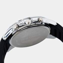 Just Cavalli Silver Stainless Steel Rubber JC1G175P0015 Men's Wristwatch 42 mm 