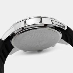 Just Cavalli Silver Stainless Steel Rubber JC1G175P0015 Men's Wristwatch 42 mm 