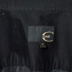 Pre Owned Just Cavalli Black Cotton Cargo Shirt M