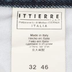 Pre Owned Just Cavalli Blue Denim Distressed Jeans S