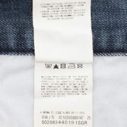 Pre Owned Just Cavalli Blue Denim Distressed Jeans S