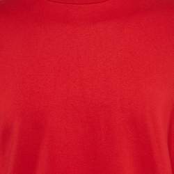 Just Cavalli Red Logo Tape Jersey Turtle Neck T-Shirt XXL