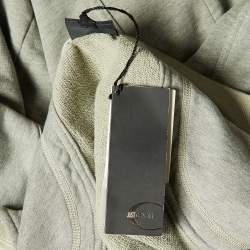 Just Cavalli Grey Cotton Zip Up Sleeveless Jacket XXL