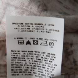 Pre Owned Just Cavalli Brown Abstract Print Stretch Cotton Button Front Shirt L