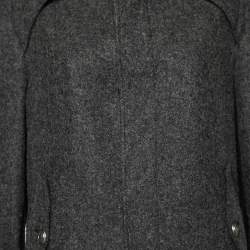 Pre Owned Just Cavalli Charcoal Grey Wool Button Front Jacket 3XL