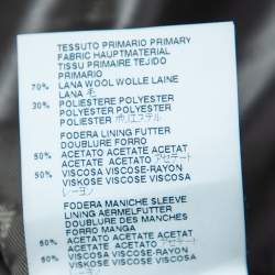 Pre Owned Just Cavalli Charcoal Grey Wool Button Front Jacket 3XL