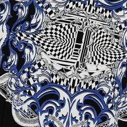 Pre Owned Just Cavalli Black Printed Cotton Knit Round Neck T-Shirt L