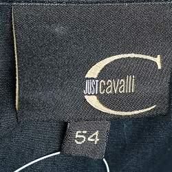 Pre Owned Just Cavalli Black Embellished Cotton Button Front Shirt XXL