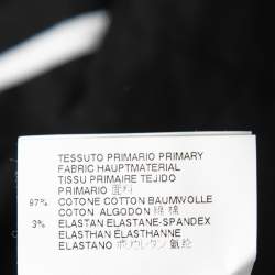 Pre Owned Just Cavalli Black Cotton Button Front Long-Sleeve Shirt S