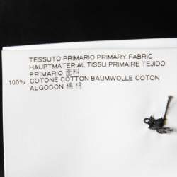 Pre Owned Just Cavalli Black Patterned Cotton Button Front Shirt S 