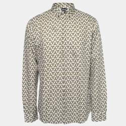 Pre Owned Just Cavalli Multicolor Printed Cotton Button Down Shirt XXL