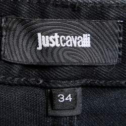 Pre Owned Just Cavalli Black Denim Just Fit Jeans M