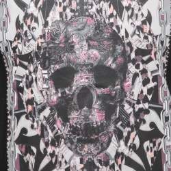 Pre Owned Just Cavalli Black Skull Print Cotton Crew Neck T-Shirt S