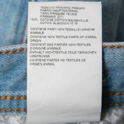 Pre Owned Just Cavalli Blue Washed Distressed Regular Fit Jeans XS Waist 30"