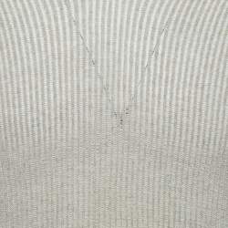 Just Cavalli Beige Knit Long Sleeve V-Neck T-Shirt 4XL