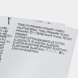 Pre Owned Just Cavalli White Snake Logo Print Cotton Crew Neck T-Shirt M