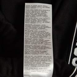 Just Cavalli Black Cotton Blend Logo Applique Joggers XL