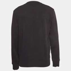 Pre Owned Just Cavalli Black Eagle Embroidered Cotton Crew Neck Sweatshirt L